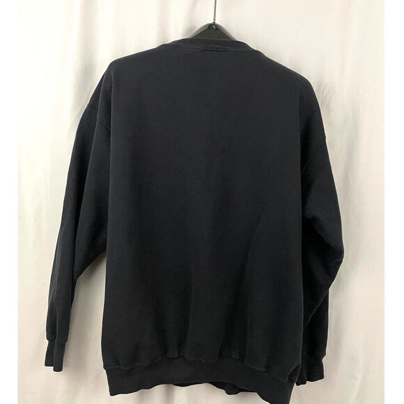 VTG Pittsburgh Steelers Sweatshirt Mens NFL 90s Black Football - Picture 7 of 9